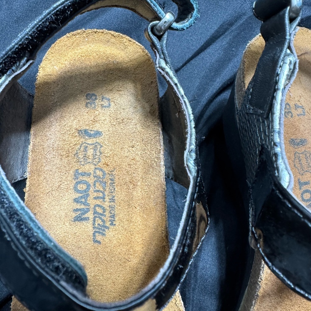 Naot Women's Sandals in Black and Silver - Picture 2 of 4
